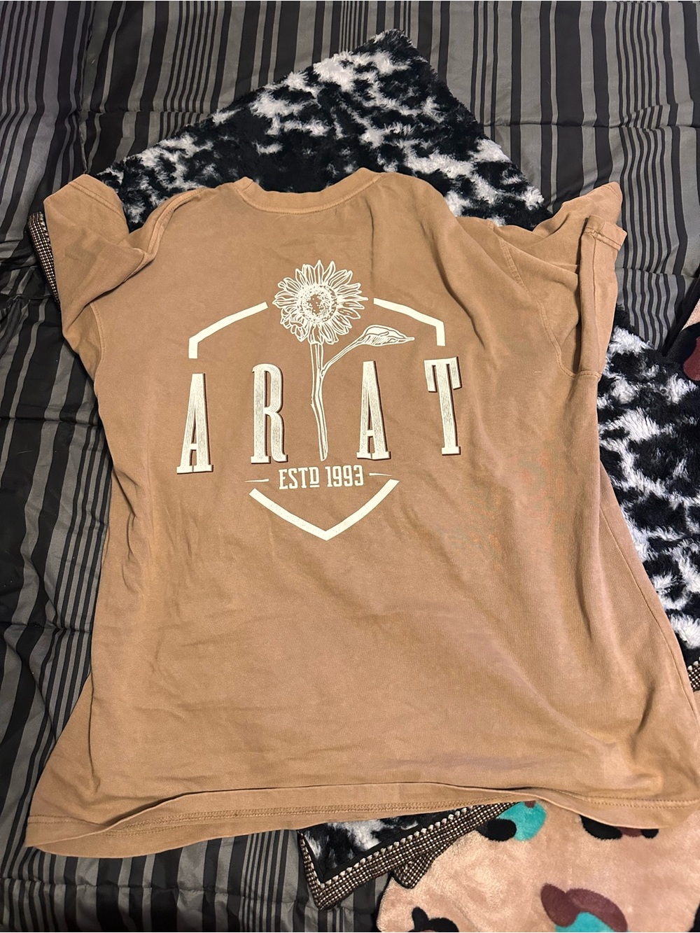 Ariat Tan Graphic Short Sleeve Tee